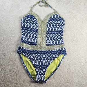 Road to Morocco Halter Swimsuit by Bleu Rod Beattie Size 8 Beach Summer Vacation